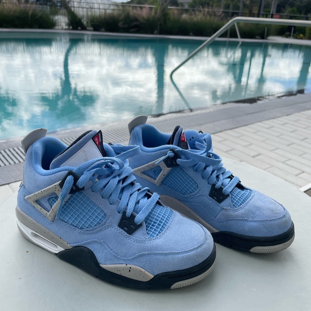 Jordan Athletic Shoes in Light Blue and White